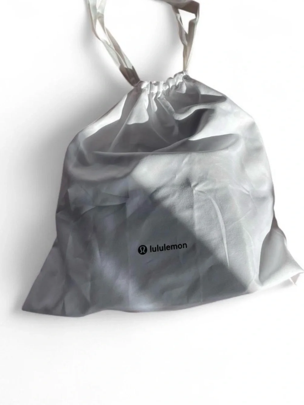 lululemon athletica Black Leather Belt Bag with Silver Hardware